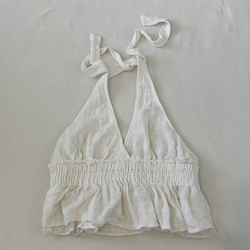 white halter top